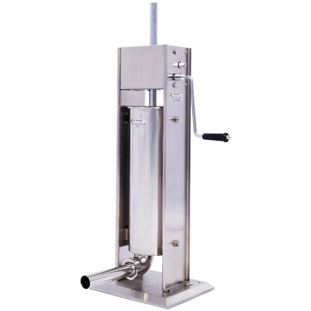Stainless Steel Vertical Sausage Stuffer with 4 Stuffing Tubes D361923