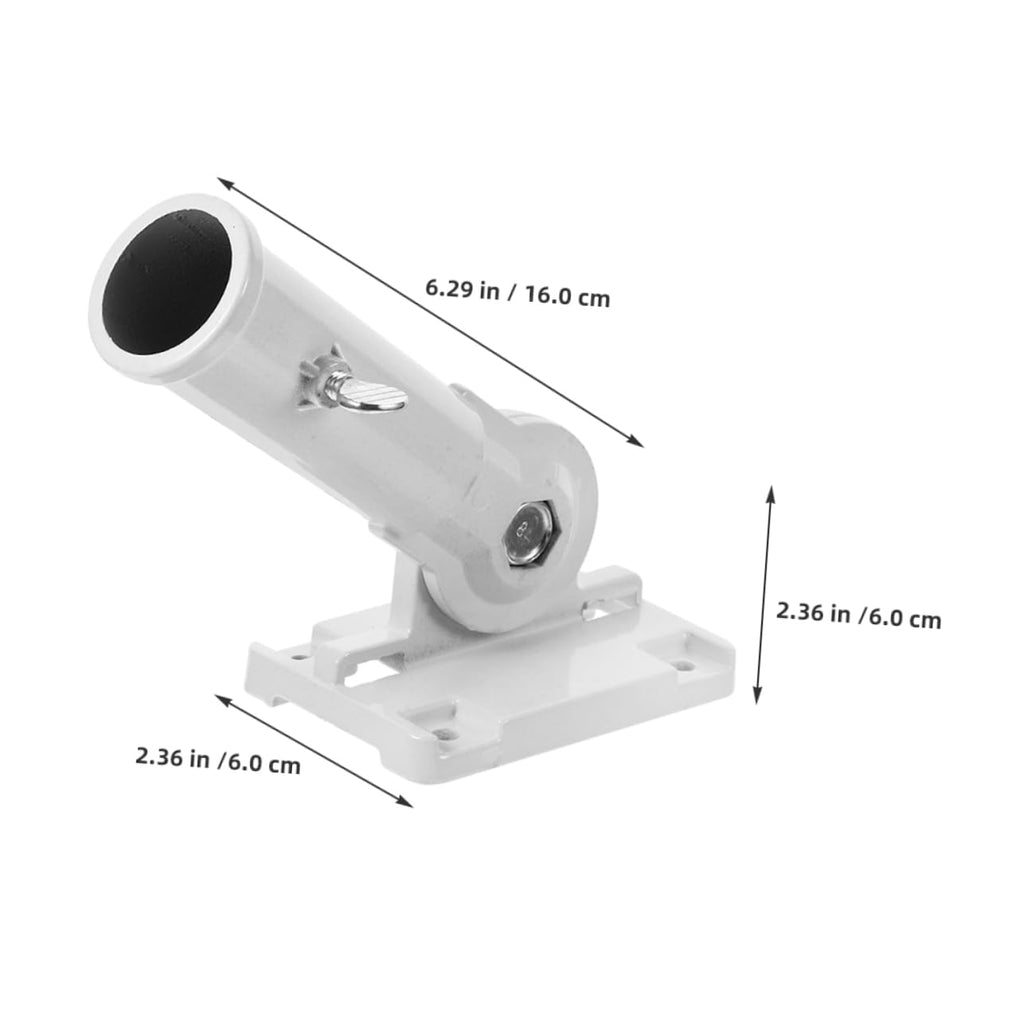 2pcs Aluminum Alloy Wall Mounted Adjustable Flag Pole Holder Q246567