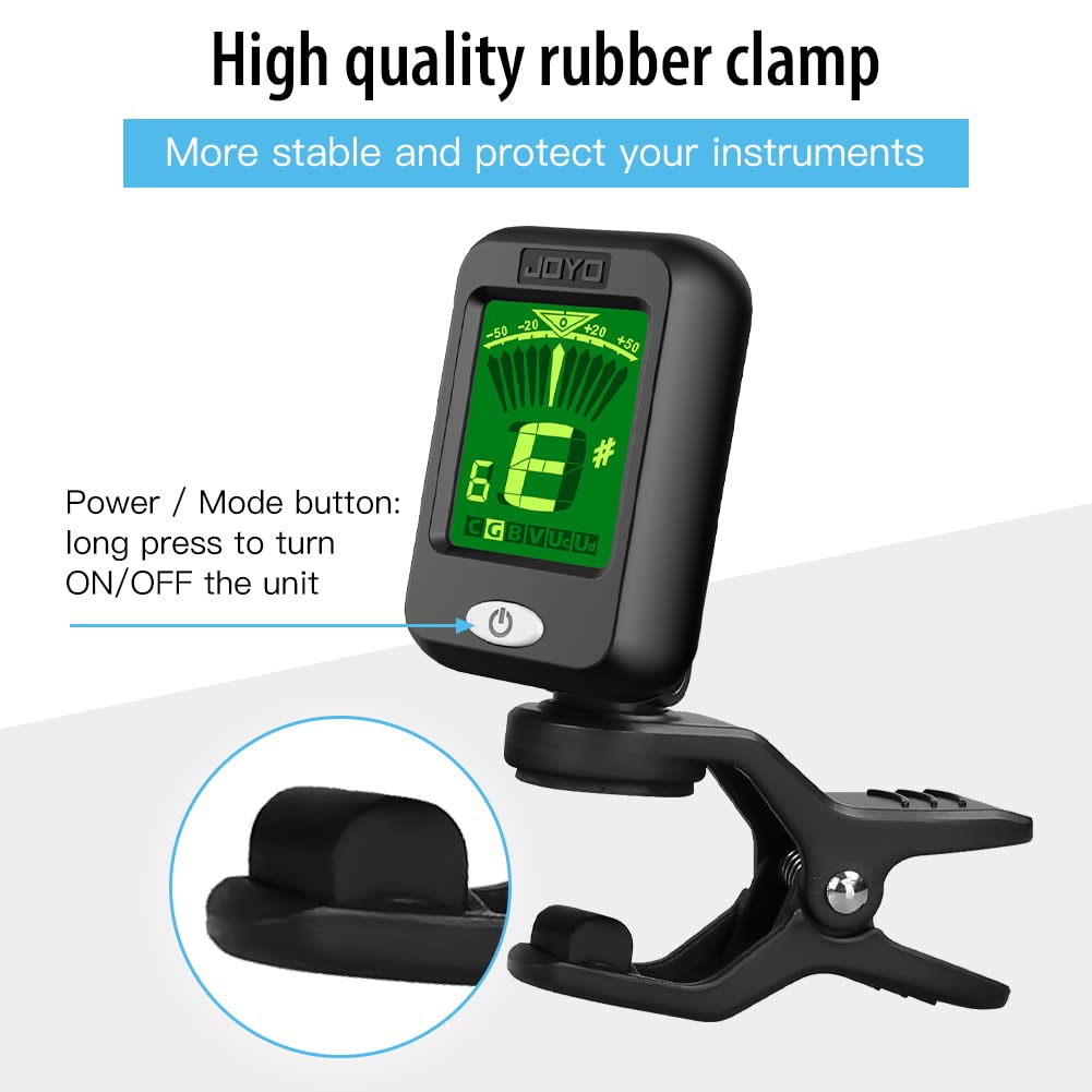 Clip on Chromatic Tuner 4PCS Black Y49772