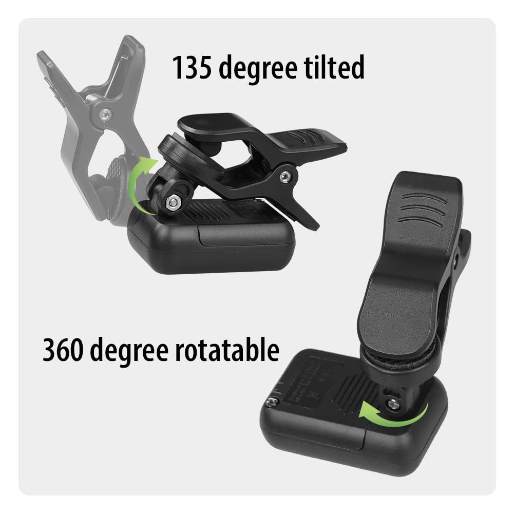Clip on Chromatic Tuner 4PCS Black Y49772