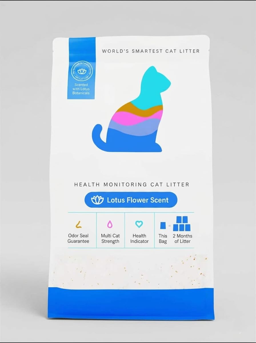 Health Monitoring Cat Litter with Lotus Flower Scent 8 Lb Bag V344
