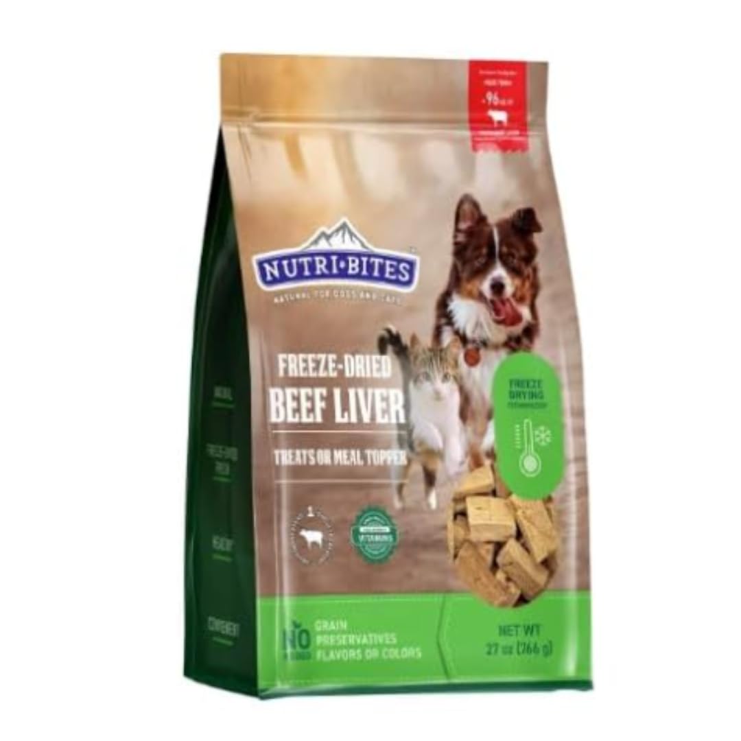 Freeze Dried Beef Liver Dog & Cat Treats 27 Ounce Bag F474