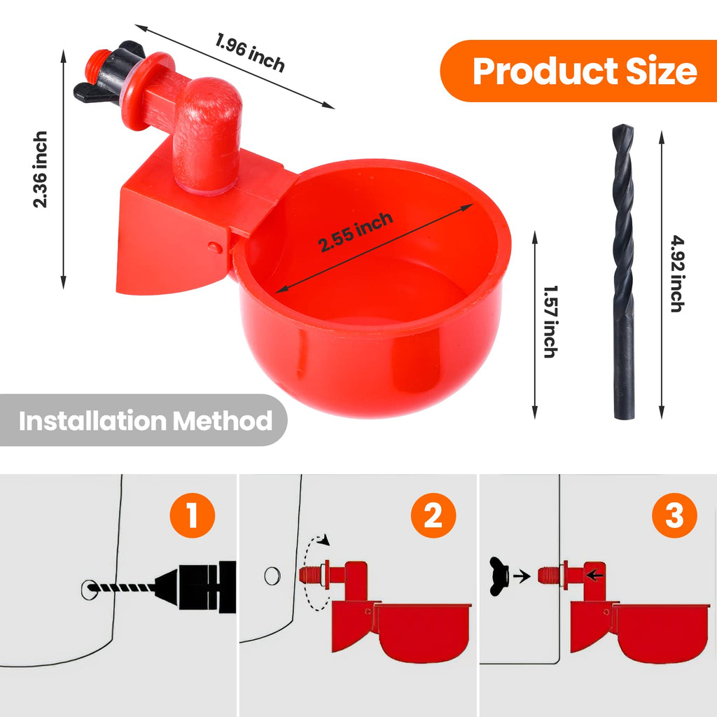 24 Pack Automatic Chicken Waterer V6374