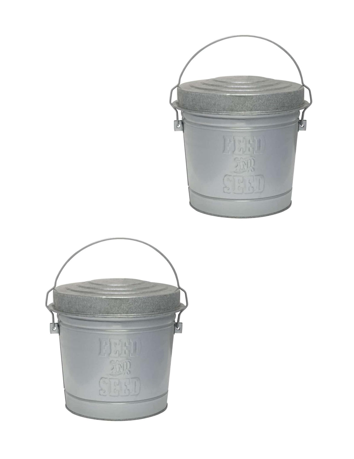 6 Gallon Locking Lid Feed & Seed Can 2 Pack J5790