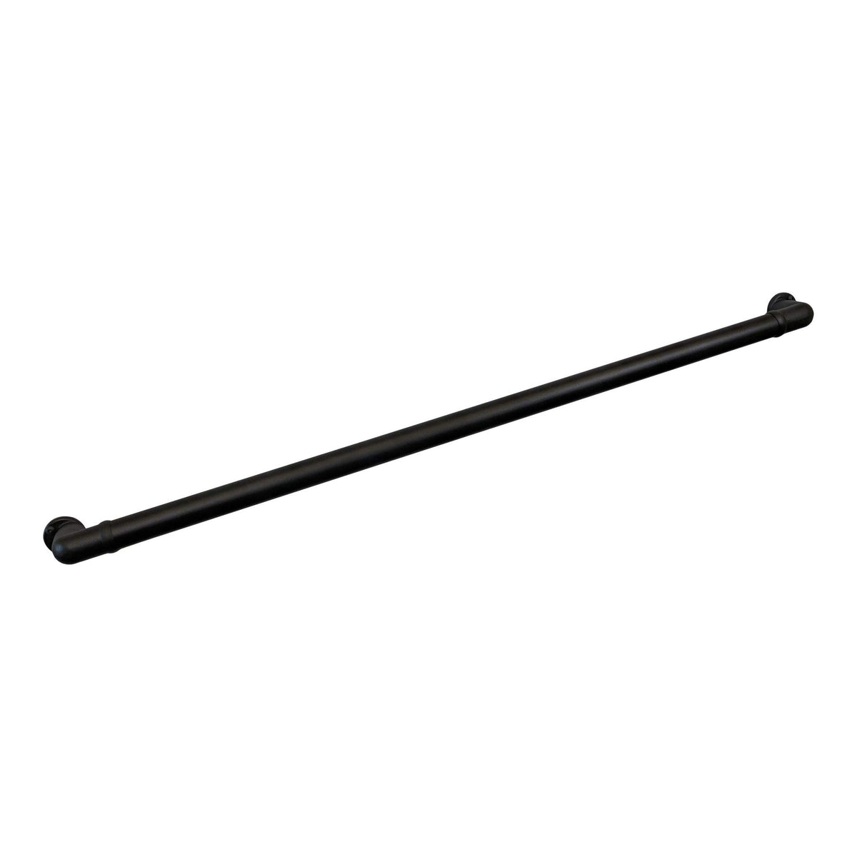 6' Texture Black Handrail Section with Returns N104