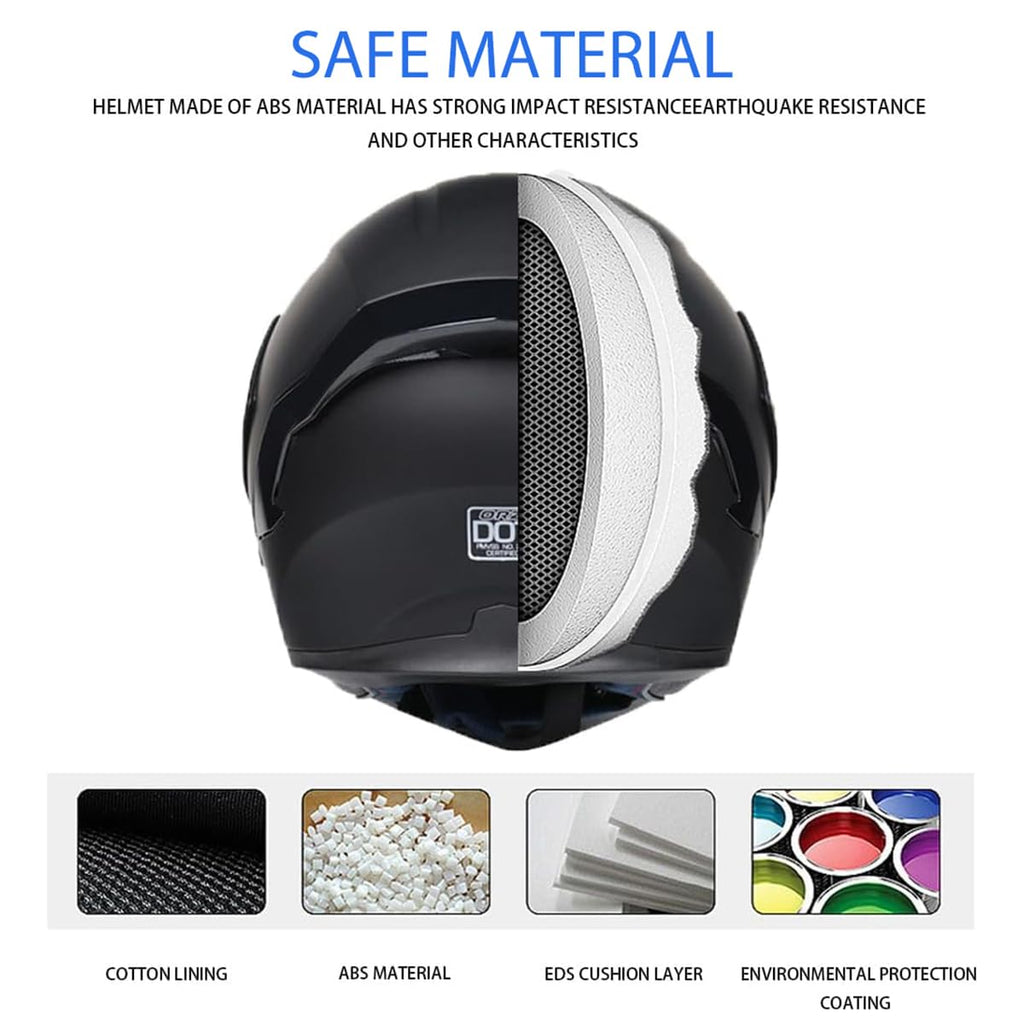 Bluetooth Modular Motorcycle Helmet DOT Approved Dual Visor H69558