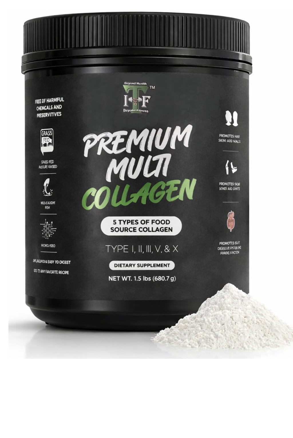 Unflavored Multi Collagen Peptides Powder C915731
