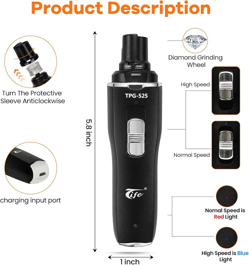 Rechargeable Electric Pet Nail Grinder F98970