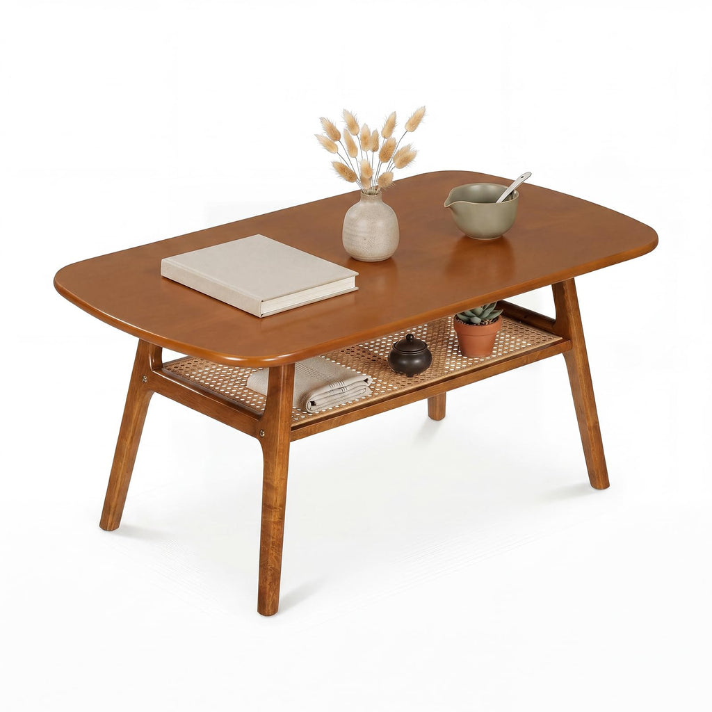 Rattan Wood Coffee Table W52429