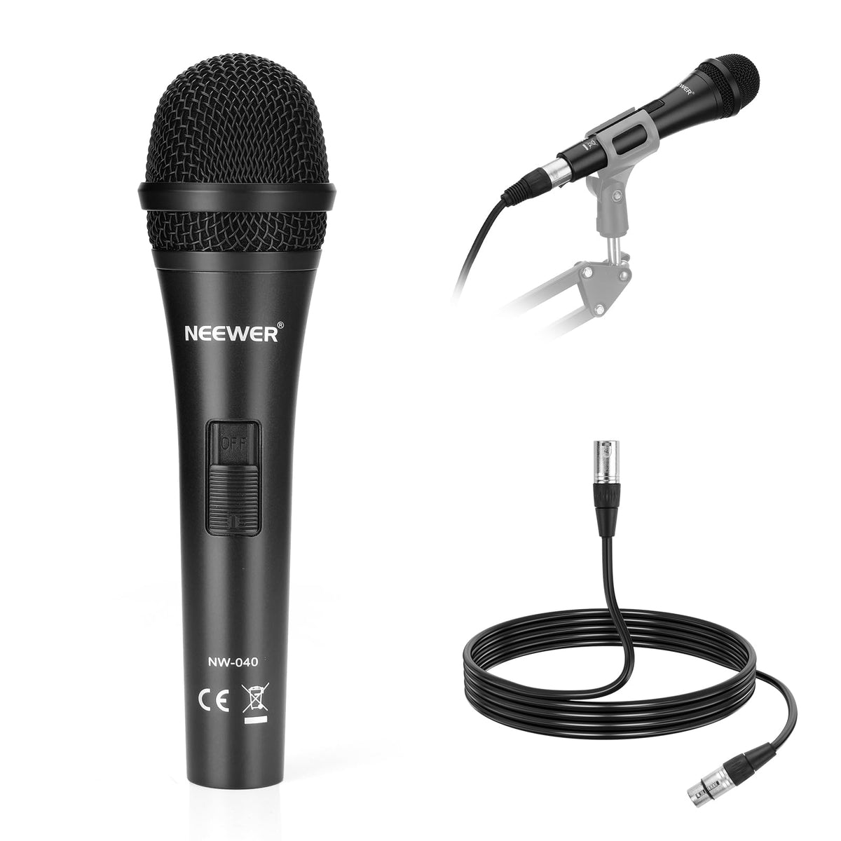 Cardioid Dynamic Microphone with XLR Cable X56799