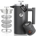 Gray 34 oz French Press Coffee Maker B731977