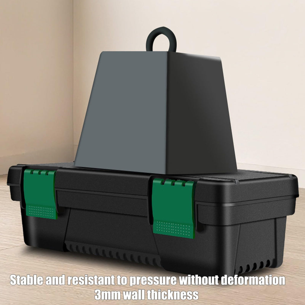 10-inch Plastic Tool Box with Handle and Removable Tray B13379