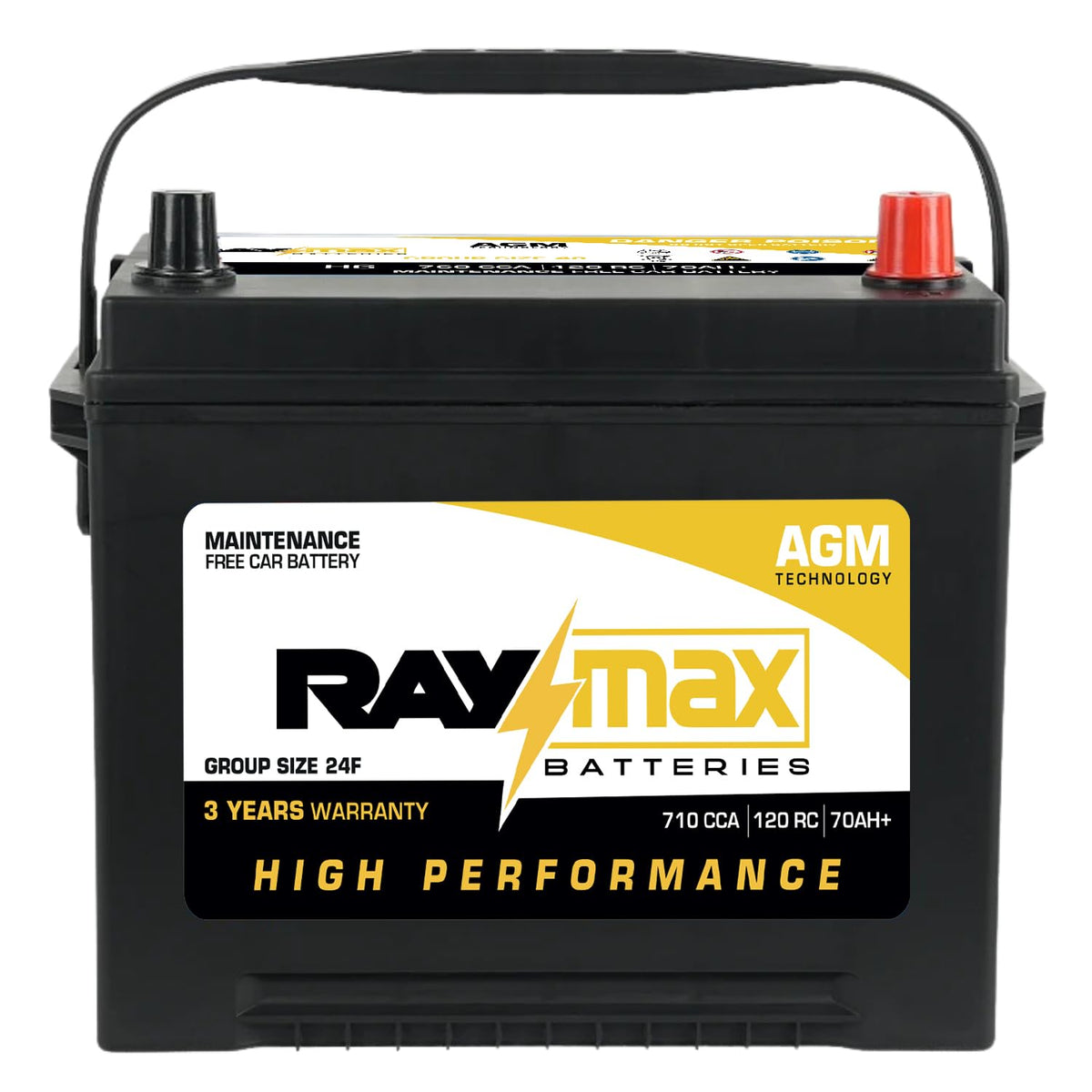 12V 710 CCA 70Ah Maintenance-Free Car Battery Group Size 24F P2681