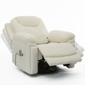 Cream White Electric Automatic Rocking Recliner Chair Y702