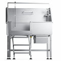 46" Stainless Steel Dog Washing Station with Removable Left Ramp & Storage Drawer B86502
