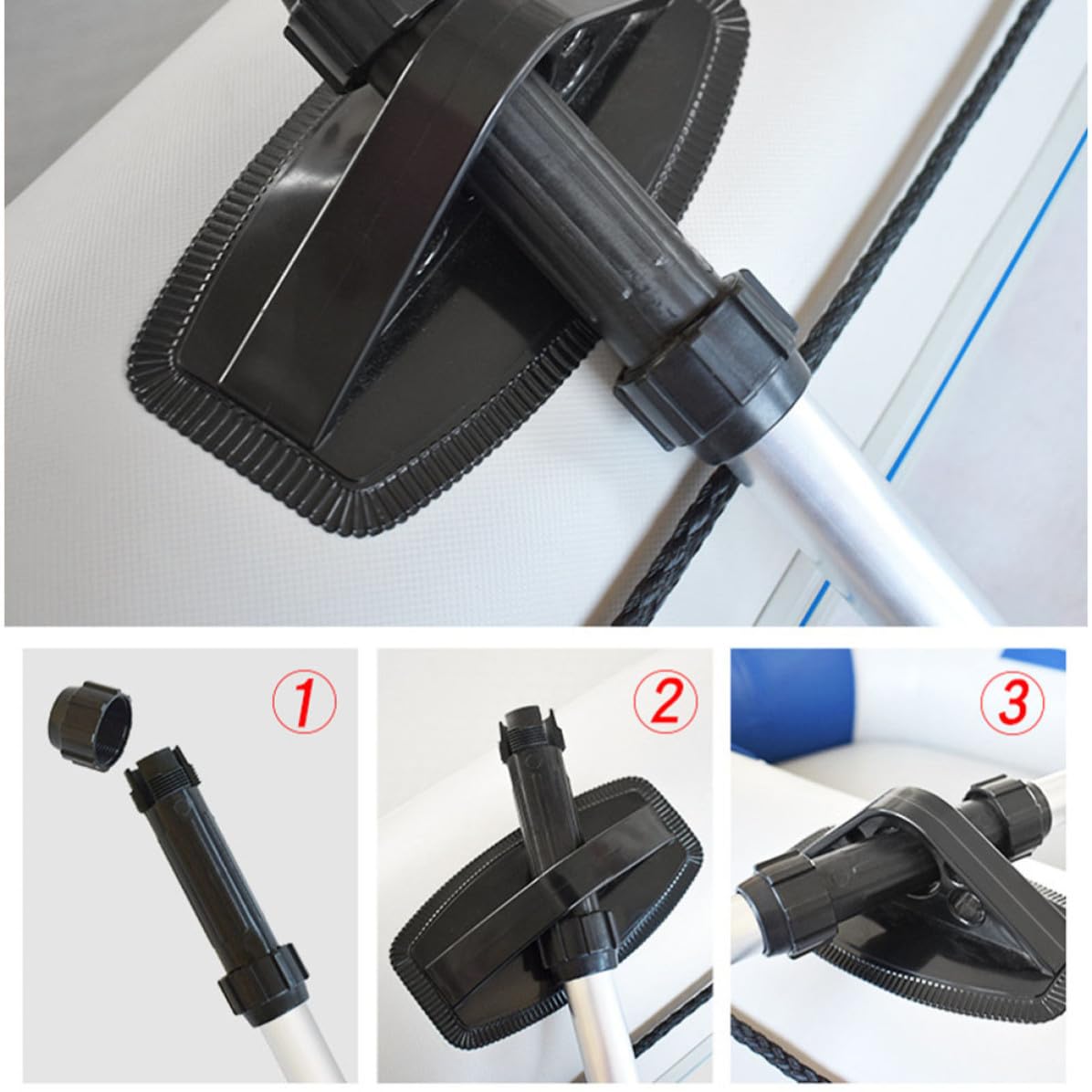 2pcs Telescopic Aluminum Alloy Adjustable Kayak Paddles R790