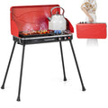 2-Burner Camping Stove with Removable Leg Stand I5020
