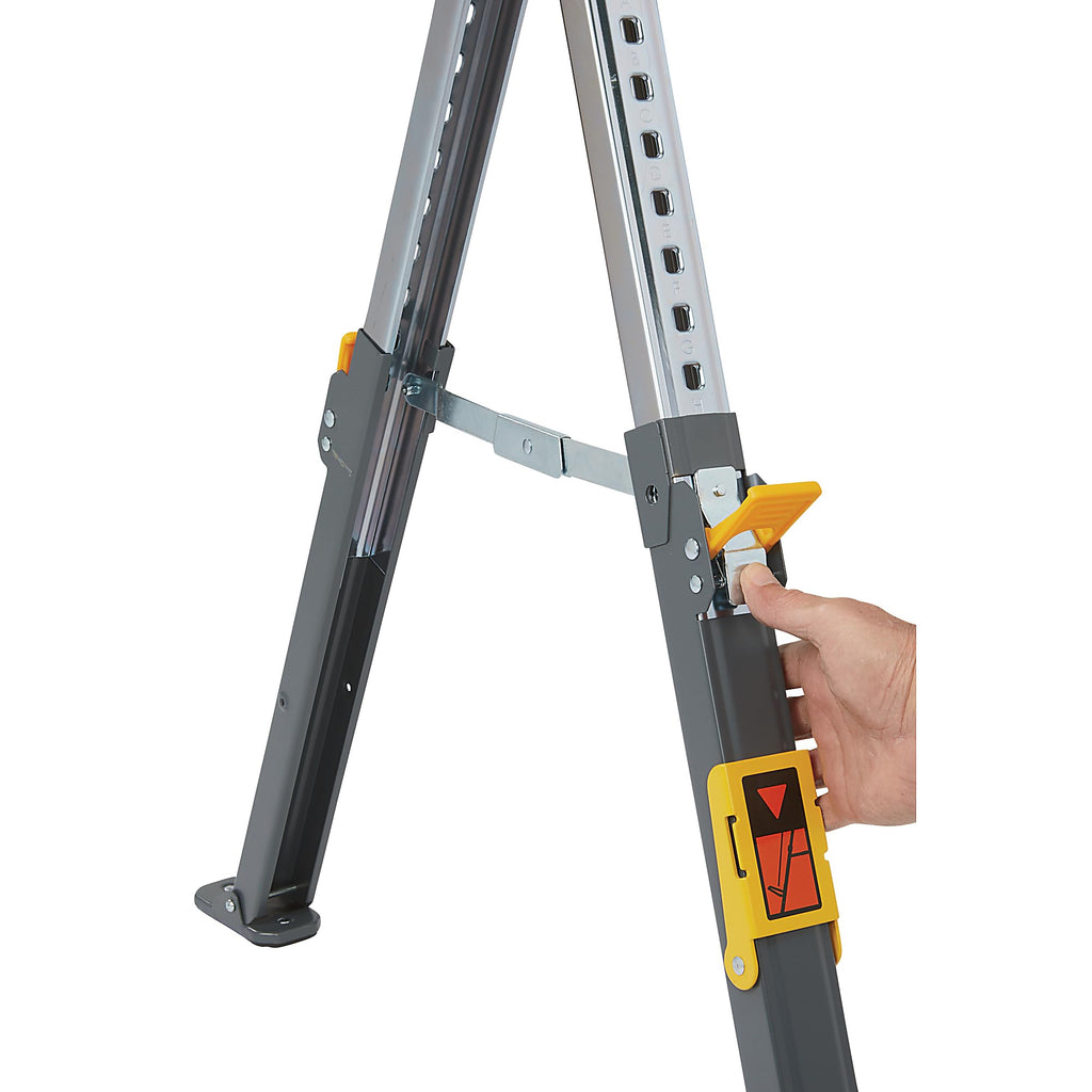 32in. Adjustable Steel Sawhorses, Pair X86092