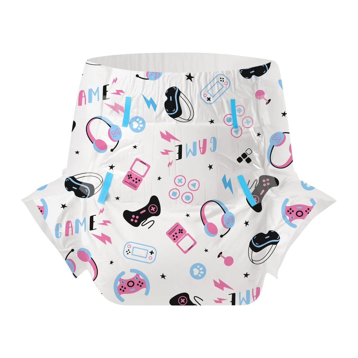 Adult Diapers 10 Pieces Disposable Incontinence Briefs with Tabs Medium 28"-38" V831433