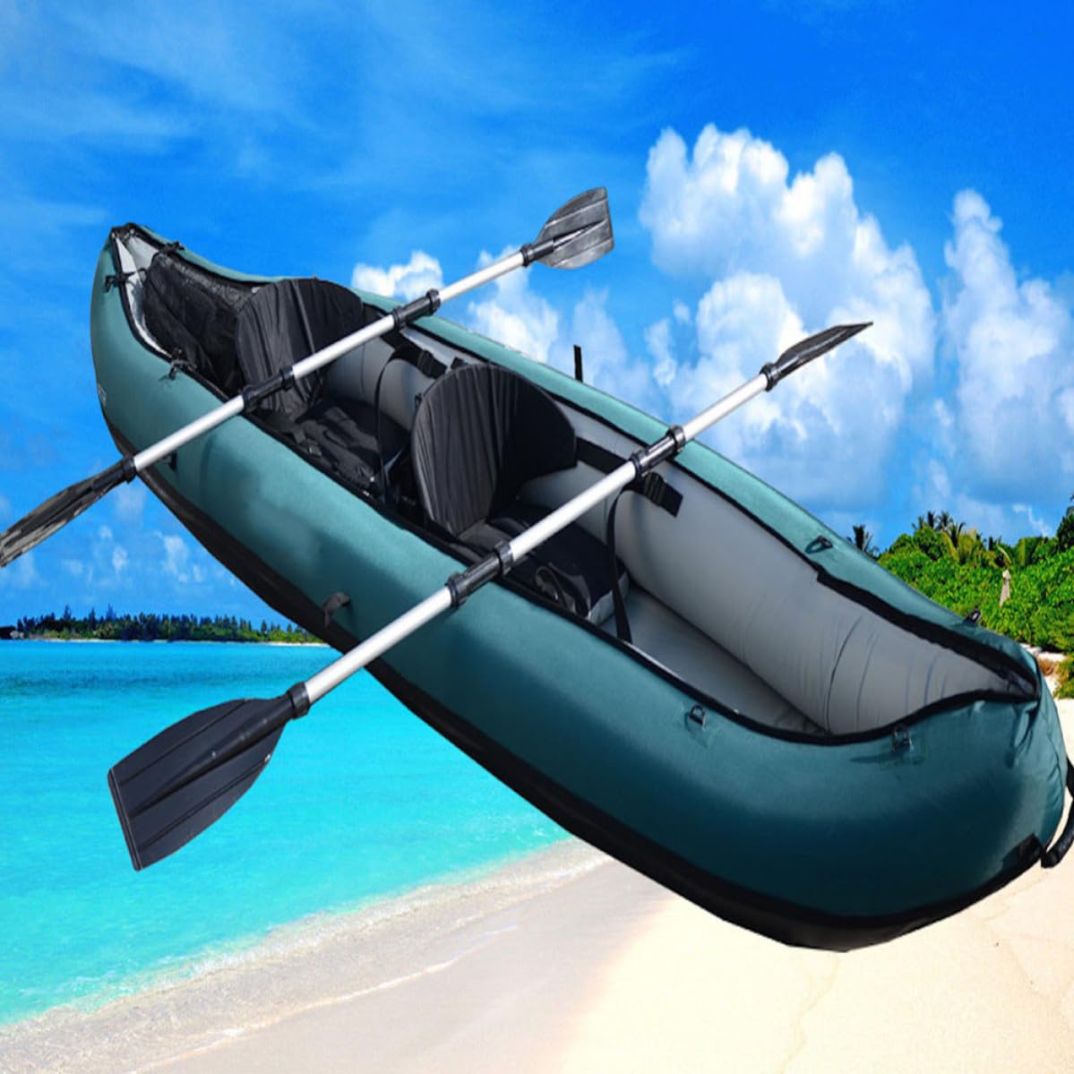 2pcs Telescopic Aluminum Alloy Adjustable Kayak Paddles R790