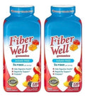 Sugar Free Peach Raspberry BlackBerry Fiber Gummies 220 Count 2 Pack L920417