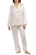 Women's 100% Mulberry Silk Long Pajama Set F4671