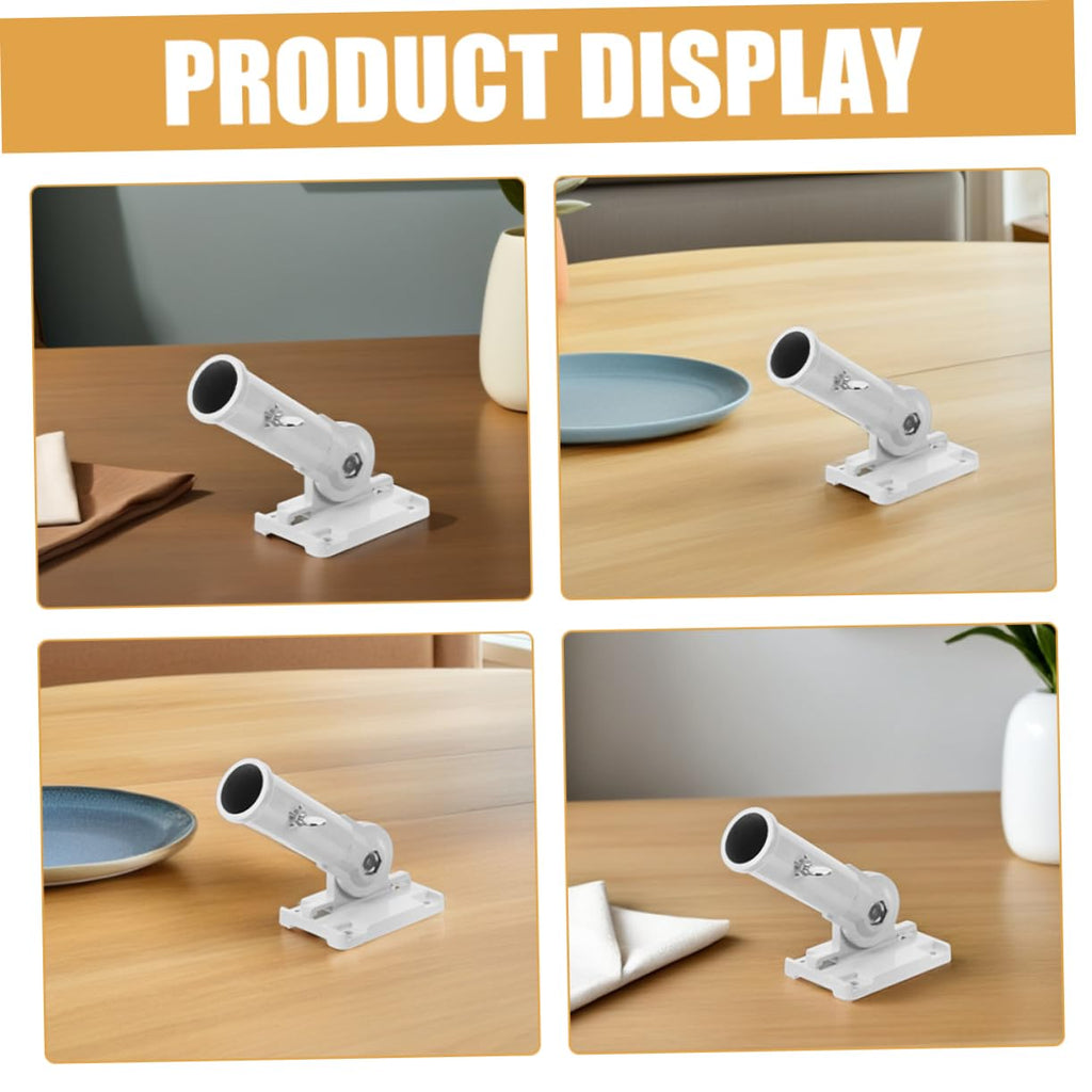 2pcs Aluminum Alloy Wall Mounted Adjustable Flag Pole Holder Q246567