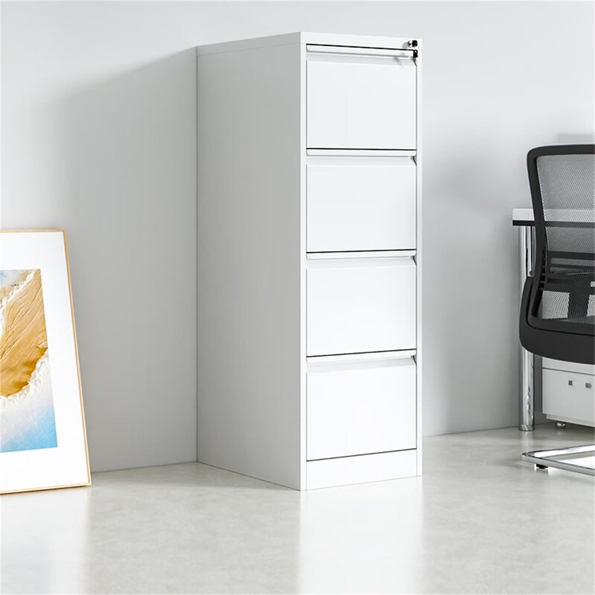4 Drawer Vertical Metal File Cabinet with Lock P560117