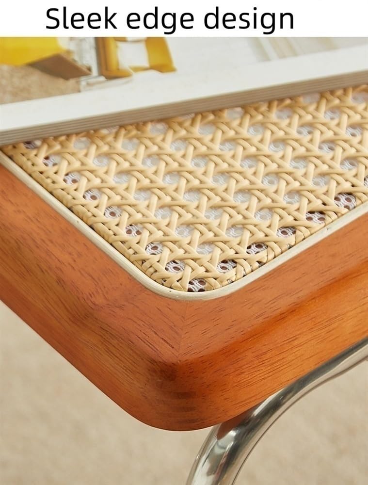Square Coffee Table Set of 2 Rattan Y67360