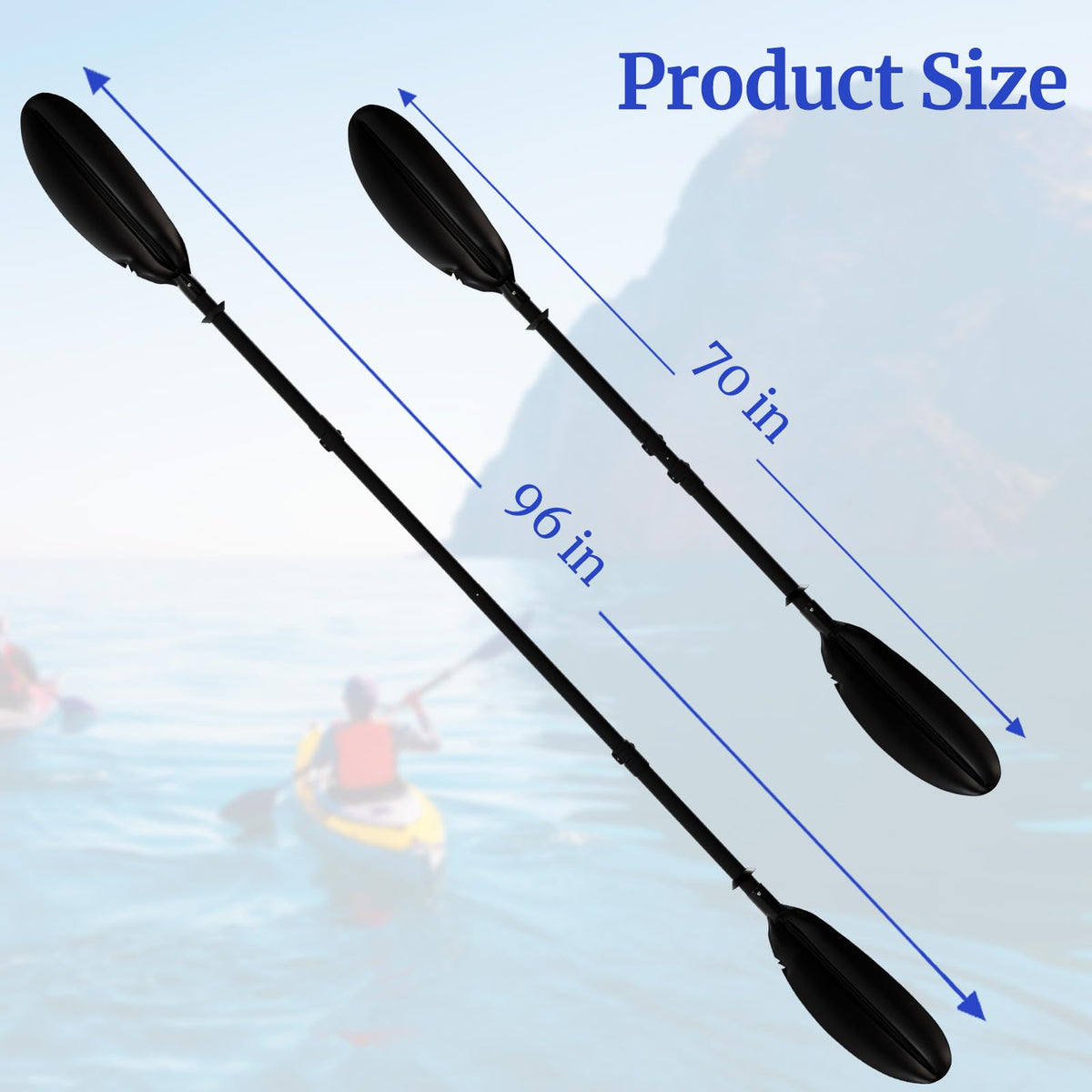 Adjustable Kayak Paddle with Paddle Leash D4404