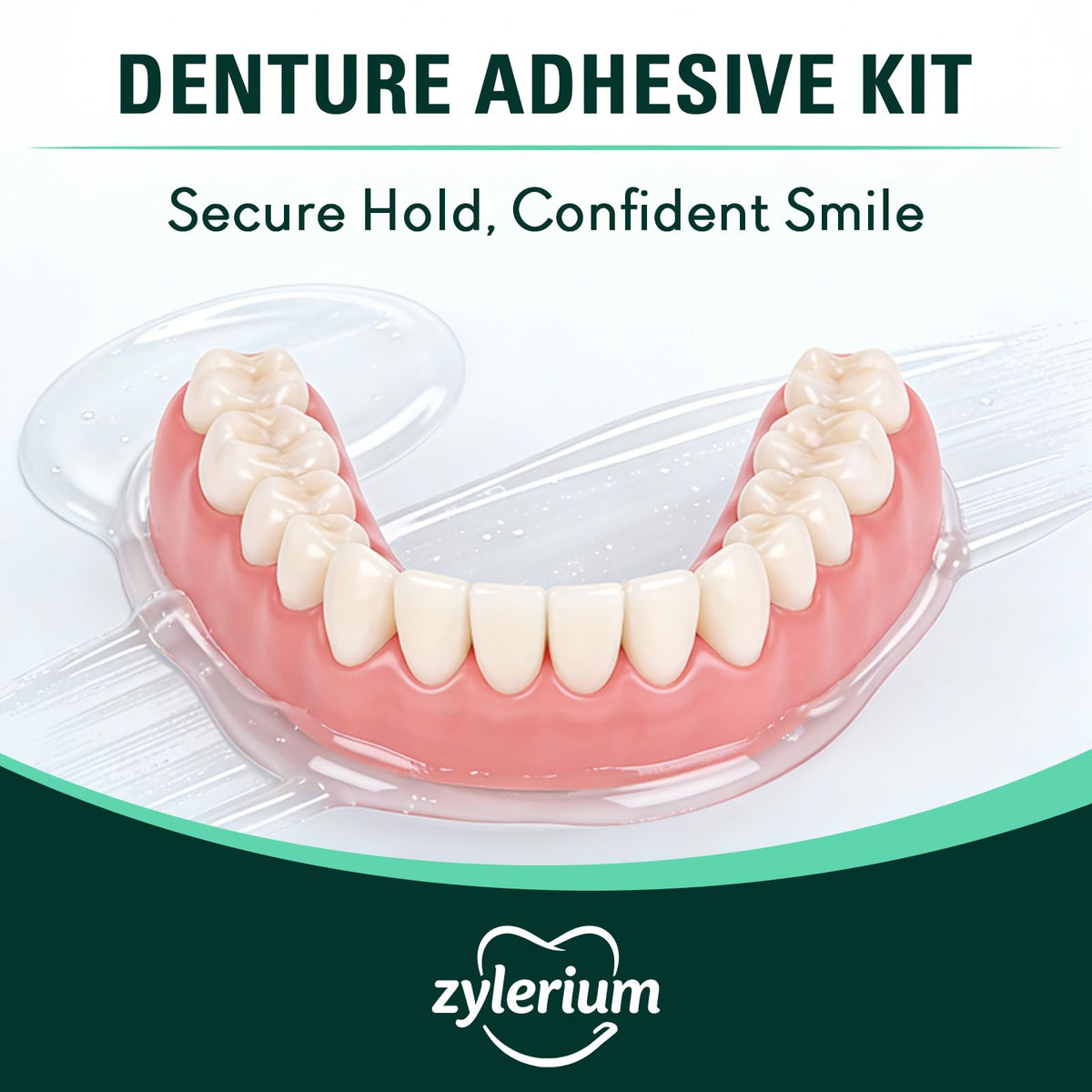 Denture Repair Kit Dental Glue 0.7OZ U3962