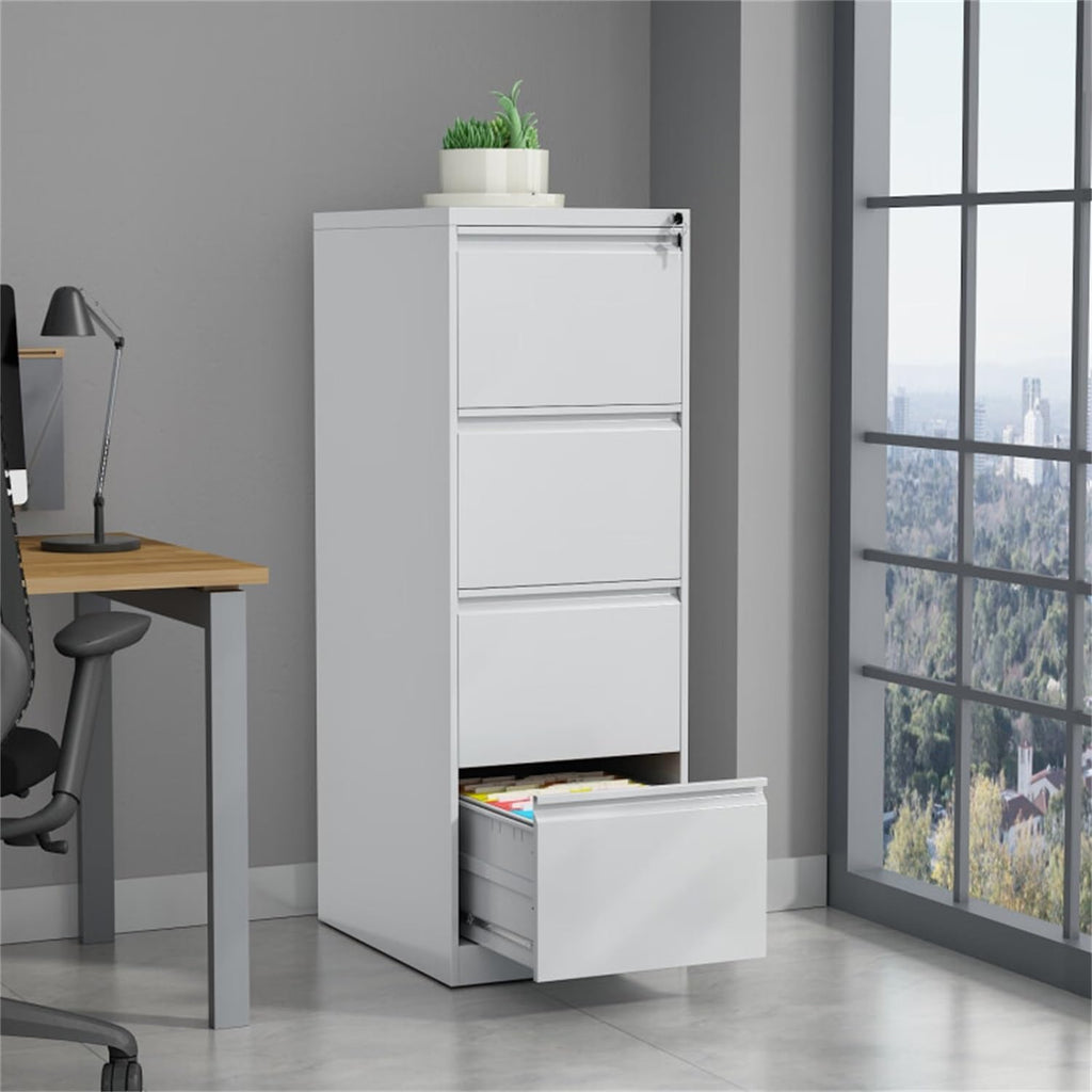 4 Drawer Vertical Metal File Cabinet with Lock P560117