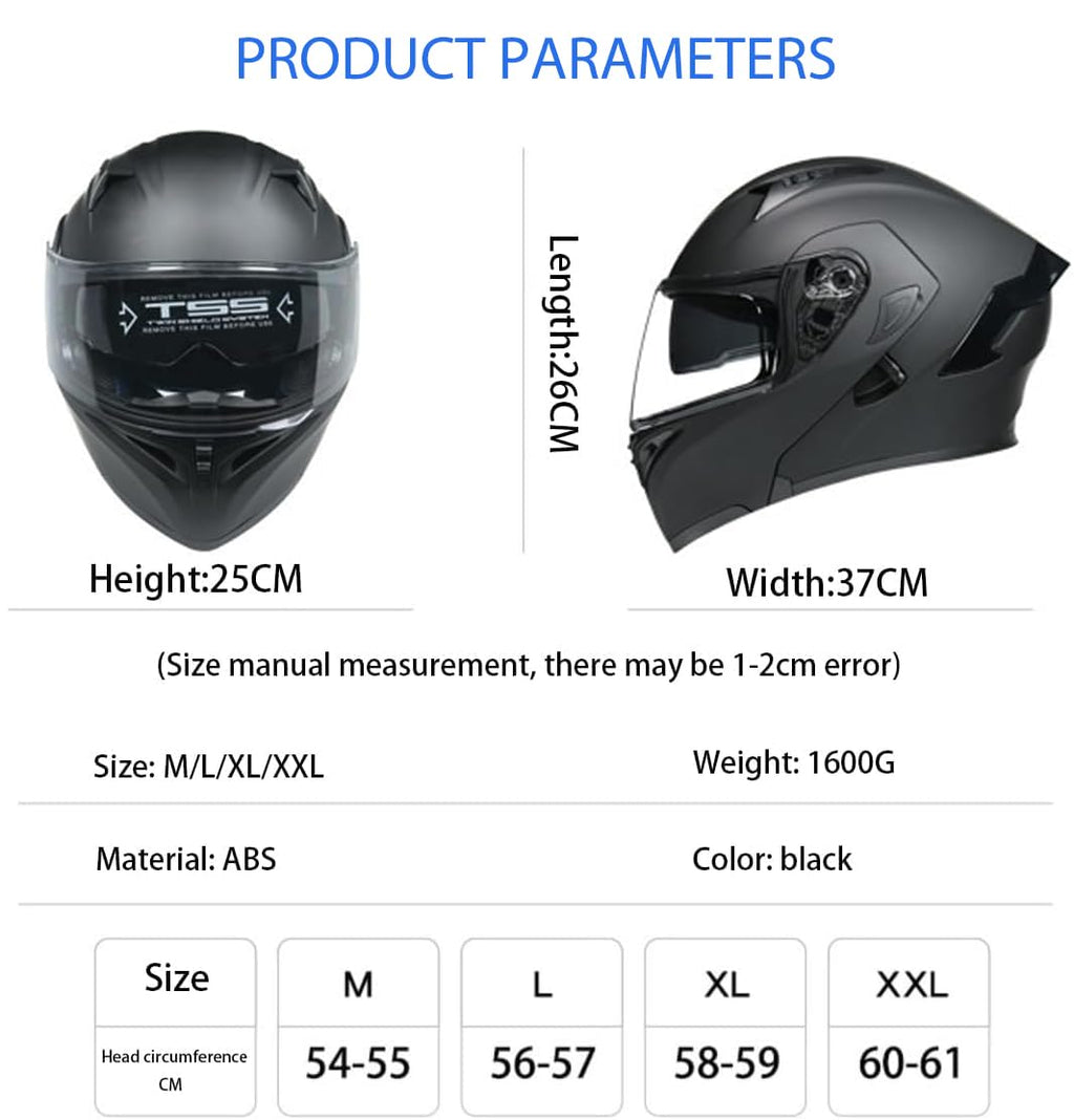 Bluetooth Modular Motorcycle Helmet DOT Approved Dual Visor H69558
