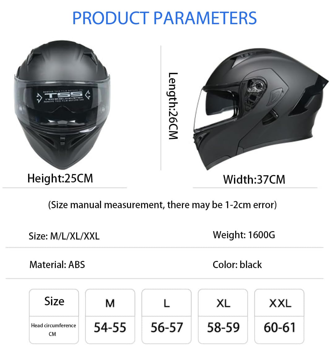 Bluetooth Modular Motorcycle Helmet DOT Approved Dual Visor H69558