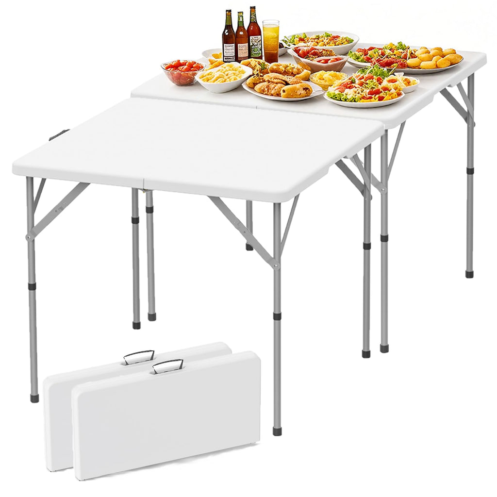 Square Folding Card Table 2 Pcs D870