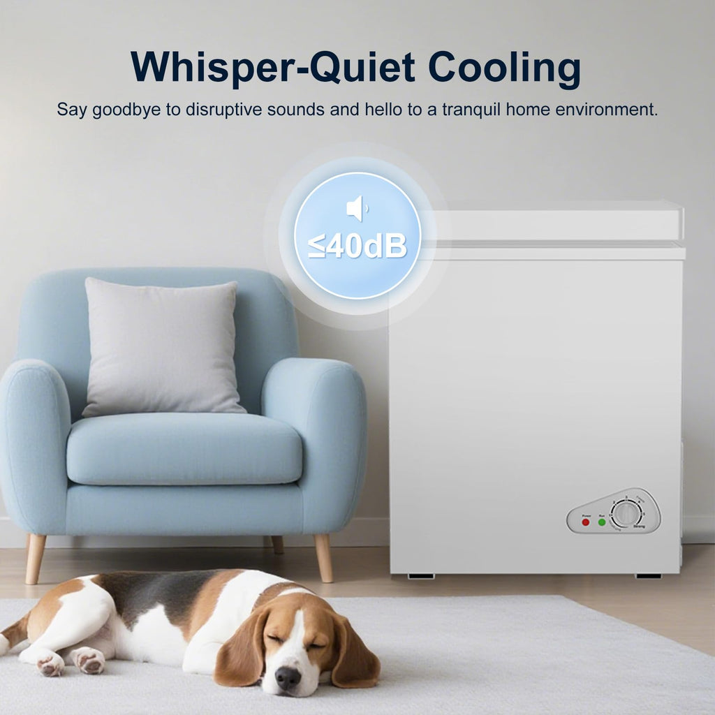 5.0 Cubic Feet White Chest Freezer U757