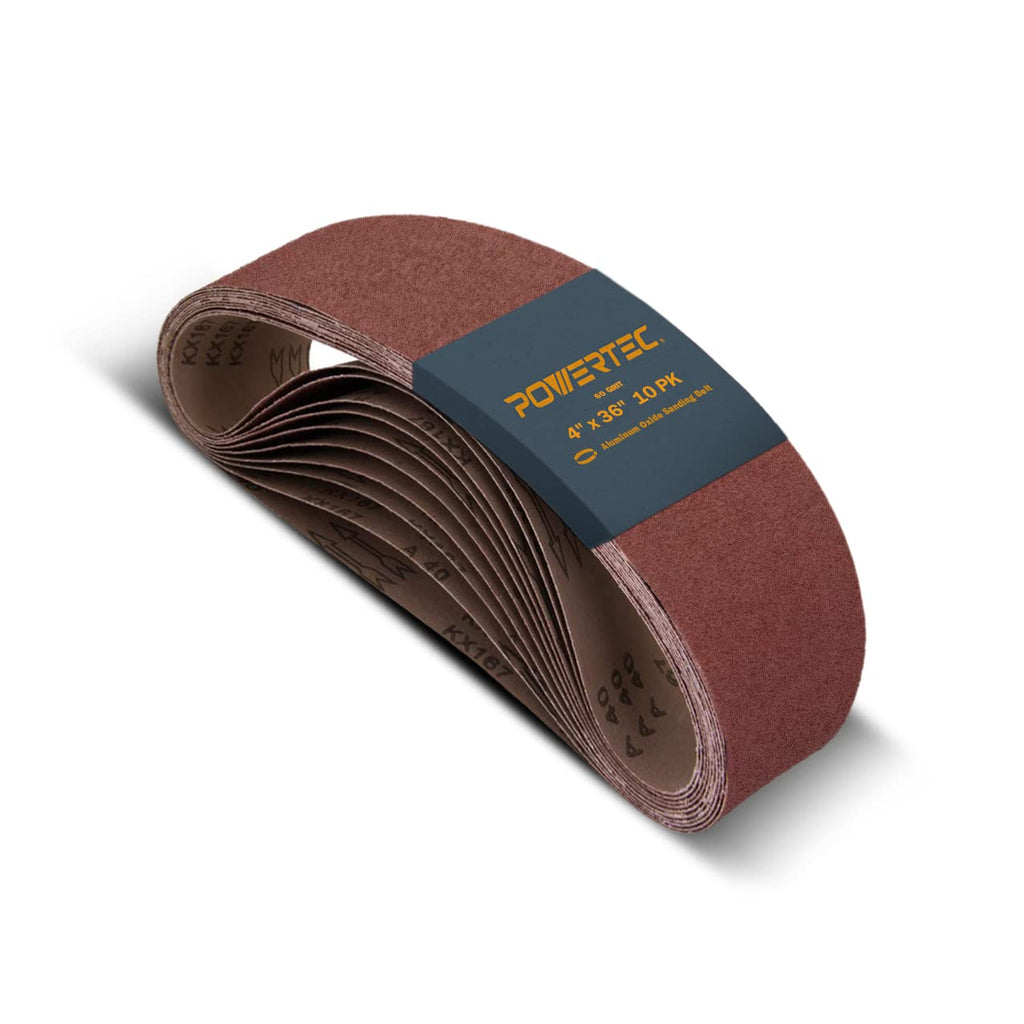 4 x 36 Inch 60 Grit Aluminum Oxide Sanding Belts L203