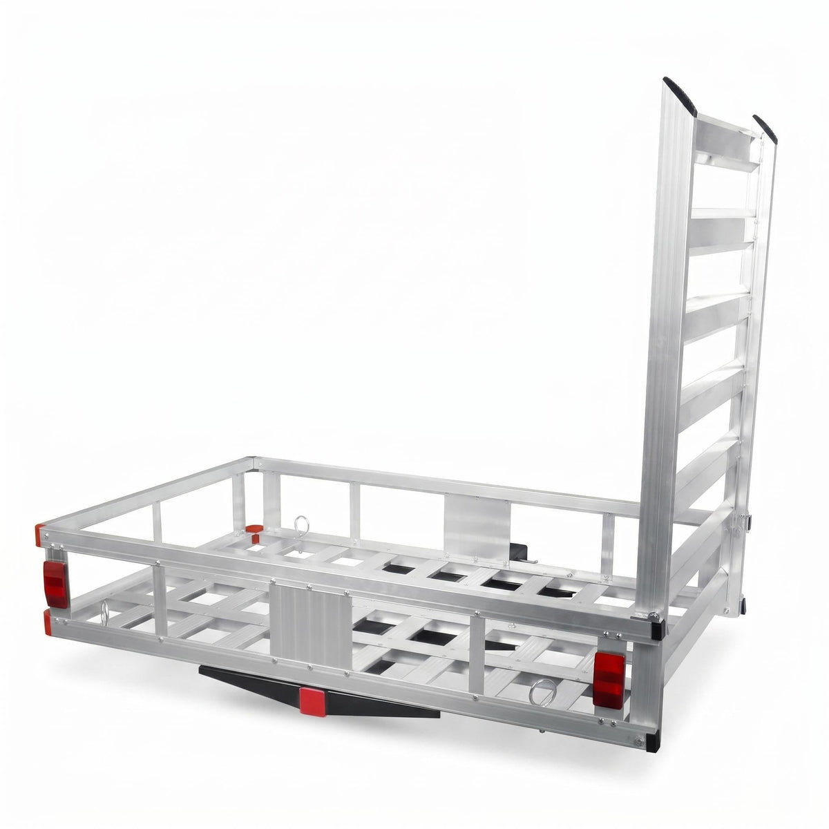 Hitch Mounted Cargo Carrier with Folding Ramp W669