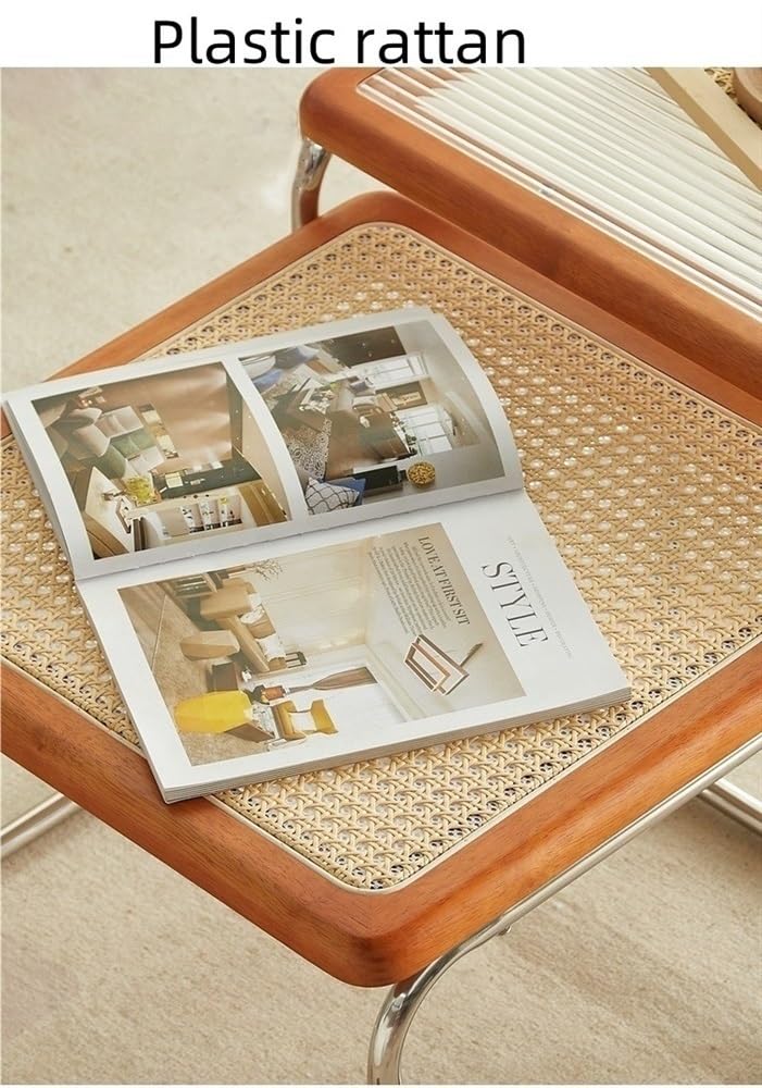 Square Coffee Table Set of 2 Rattan Y67360