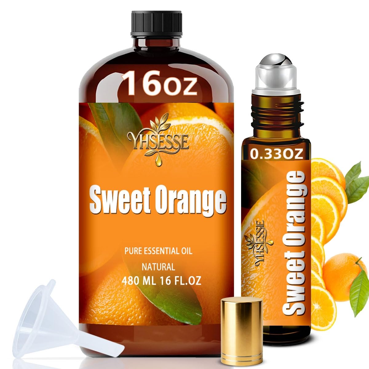Lavender 4 Fl Oz and Sweet Orange 16 Fl Oz Essential Oil U8492