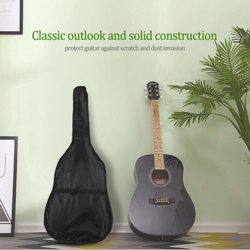 38 Inch Oxford Cloth Water Resistant Acoustic Guitar Gig Bag Q876