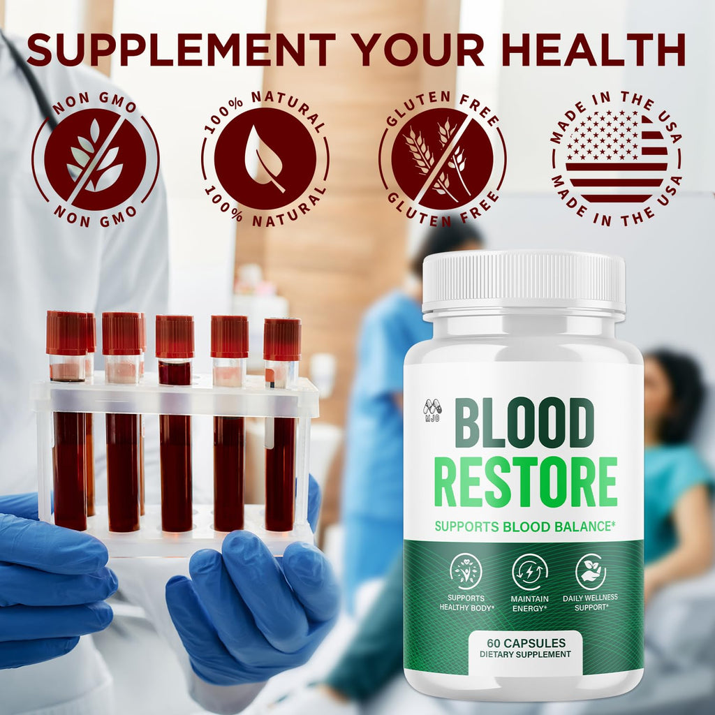 2 Pack Blood Restore Capsules 120 Capsules I4145