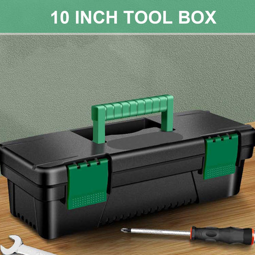 10-inch Plastic Tool Box with Handle and Removable Tray B13379