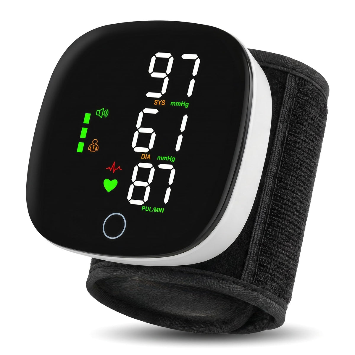 Wrist Blood Pressure Monitor with LCD Display and Voice Guide D7284
