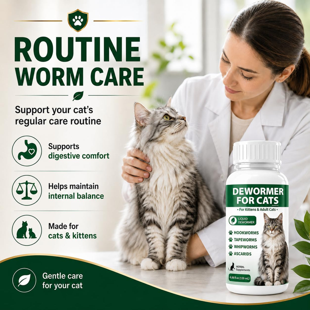 Broad Spectrum Liquid Cat Dewormer R8285