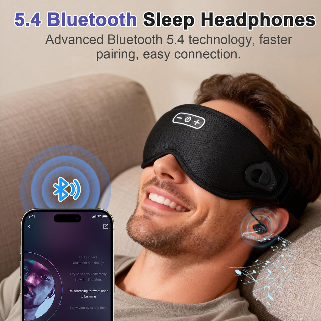 Wireless Bluetooth Sleep Headphones and Blackout Sleep Mask Q648168