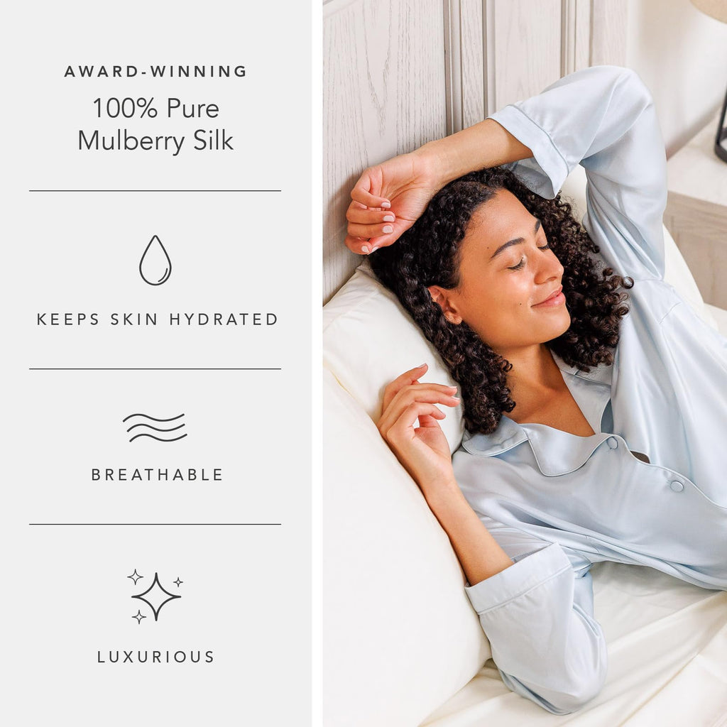 Women's 100% Mulberry Silk Long Pajama Set F4671