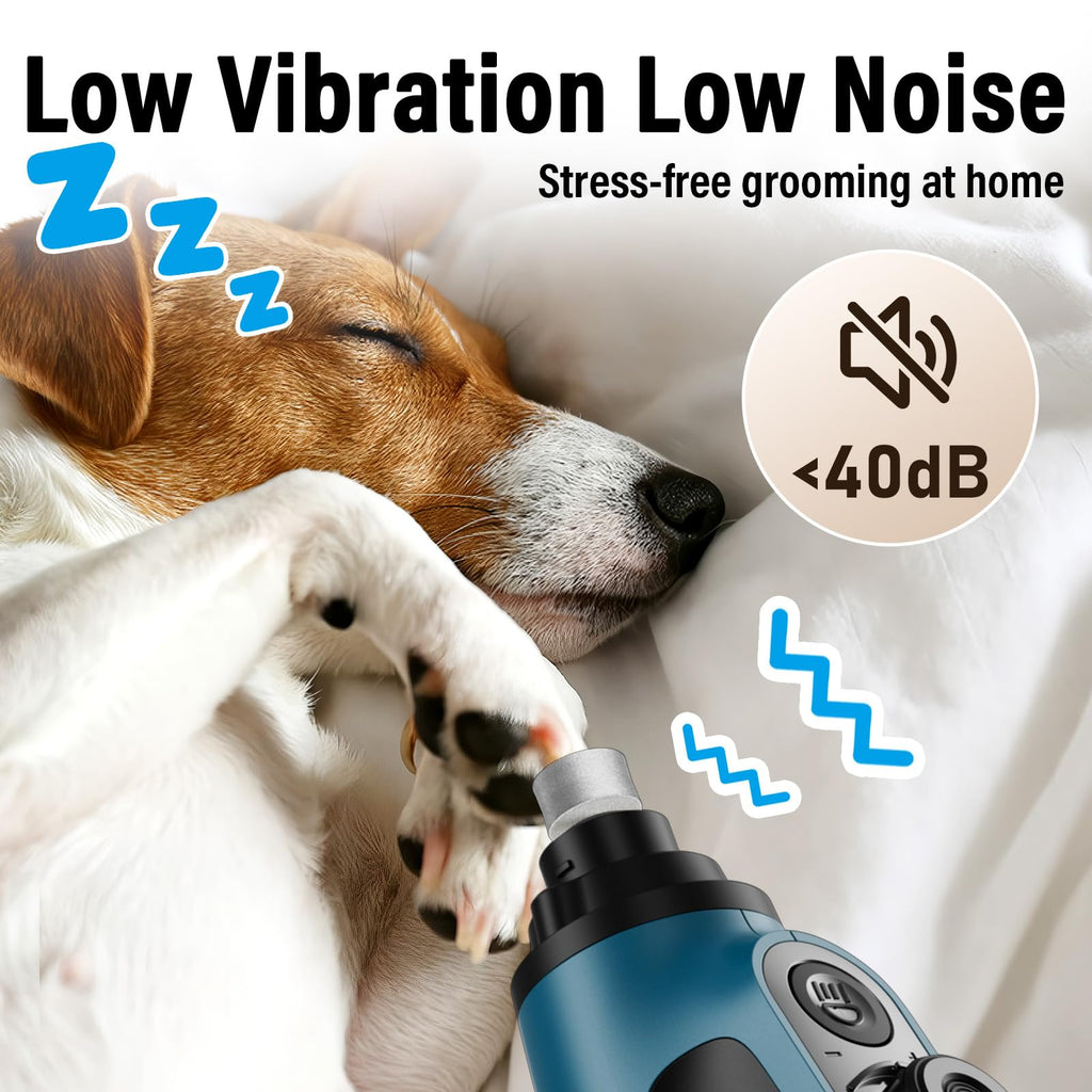 Dog Nail Grinder with 2 LED Lights Rechargeable V8749