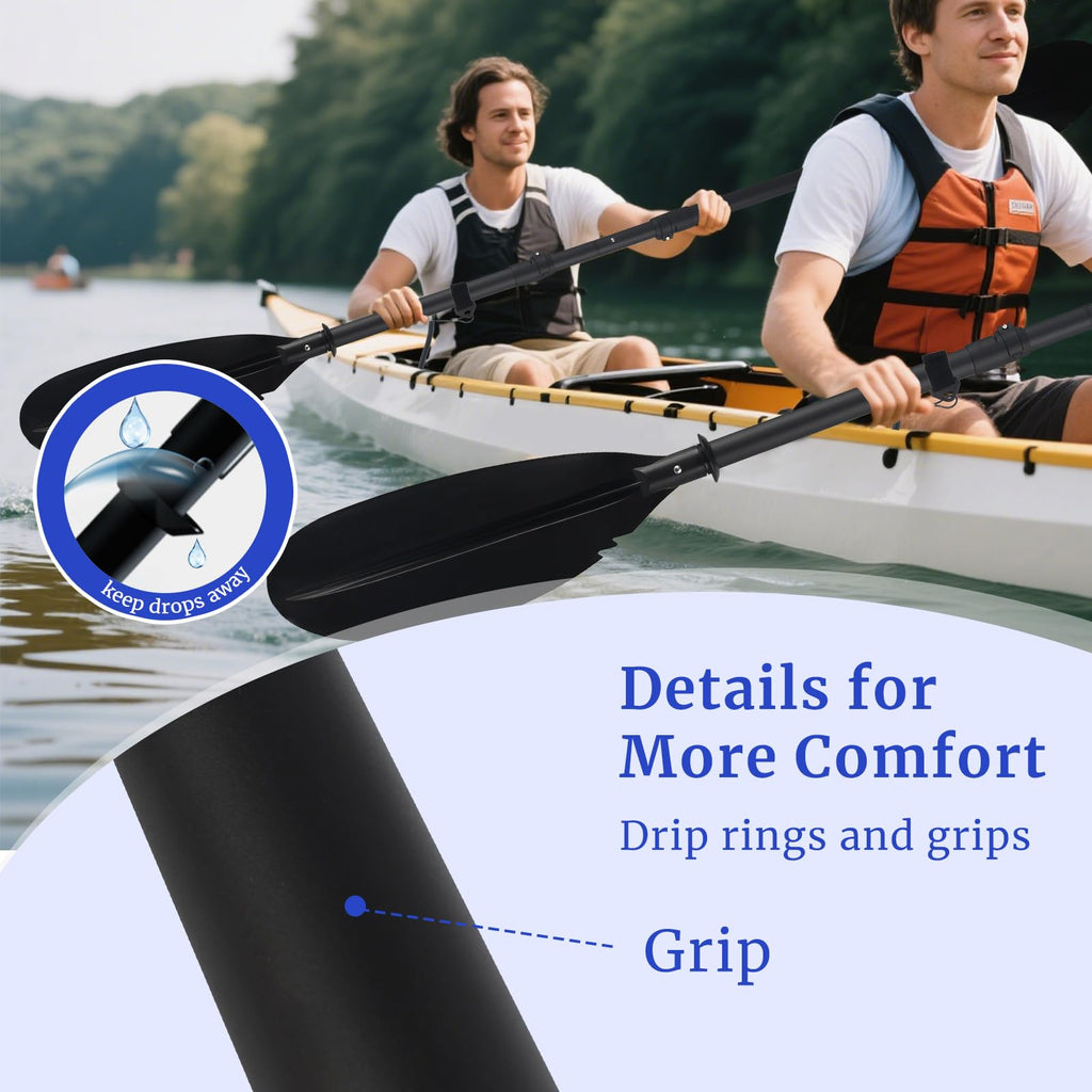 Adjustable Kayak Paddle with Paddle Leash D4404