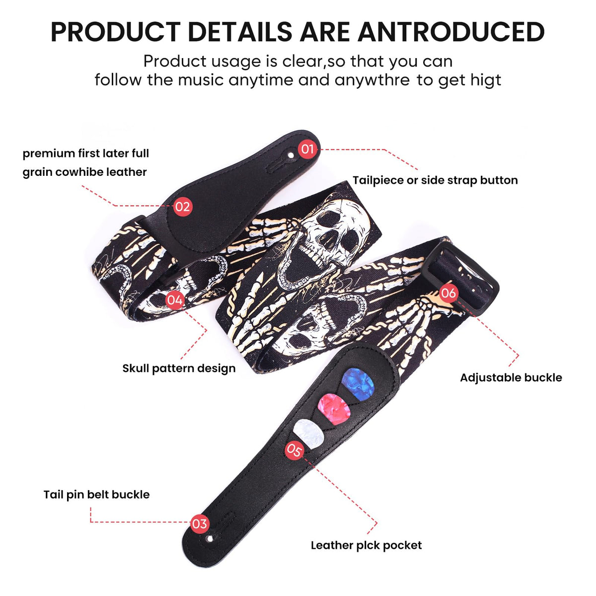 Guitar Strap Set N137
